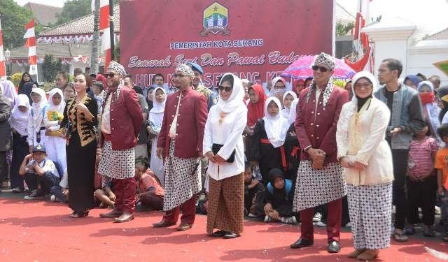 Pawai Budaya Kota Serang, Anggota DPRD Ikut Barisan