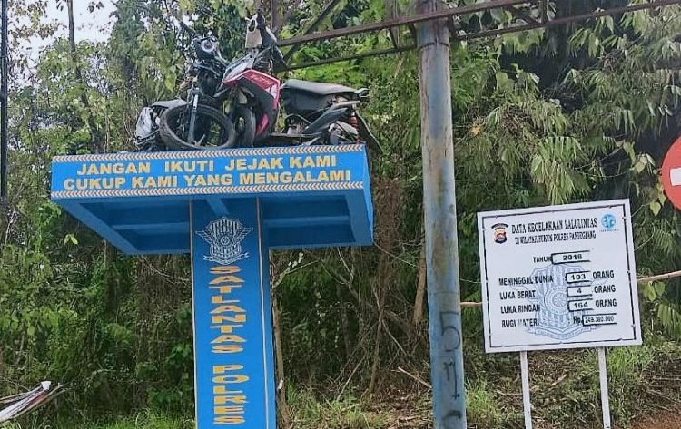 Tekan Kecelakaan, Polres Pandeglang Akan Perbanyak Tugu Laka