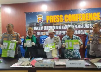 Sebanyak 17 Pengedar Narkoba yang Beroperasi di Pandeglang Dibekuk Polisi