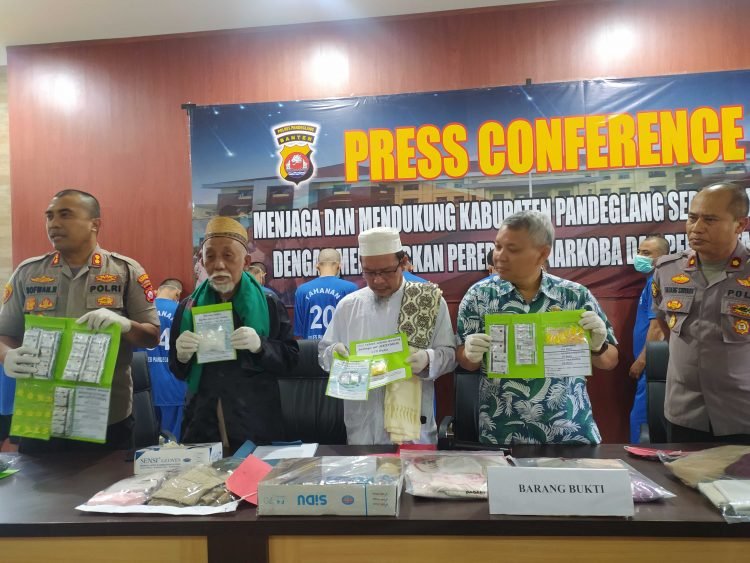 Sebanyak 17 Pengedar Narkoba yang Beroperasi di Pandeglang Dibekuk Polisi