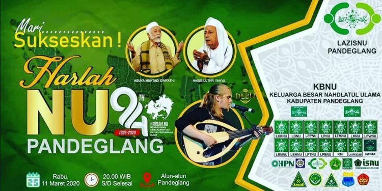 Ribuan Warga Nahdiyin Pandeglang Bakal Sambut Habib Luthfi Dalam Peringatan Harlah NU
