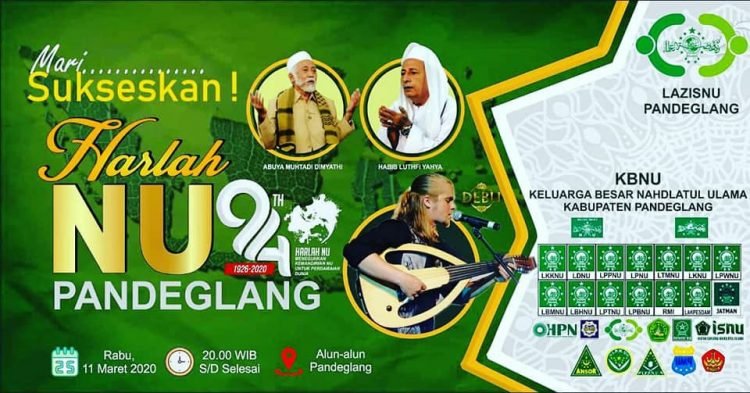 Ribuan Warga Nahdiyin Pandeglang Bakal Sambut Habib Luthfi Dalam Peringatan Harlah NU