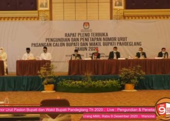 Kantongi Nomor  Urut, Ini Maknanya Bagi Dua Paslon Pilkada Pandeglang