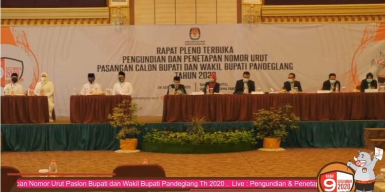 Kantongi Nomor  Urut, Ini Maknanya Bagi Dua Paslon Pilkada Pandeglang