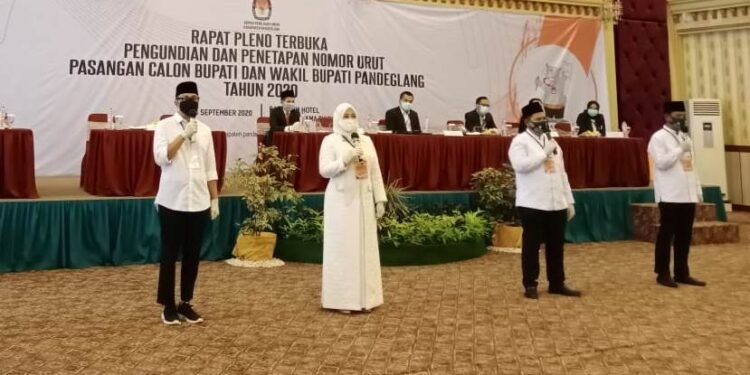 Usai Dapat Nomor Urut, Janji Kampanye Mulai Ditebar Dua Paslon Pilkada Pandeglang