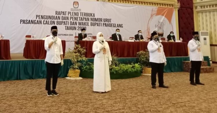 Usai Dapat Nomor Urut, Janji Kampanye Mulai Ditebar Dua Paslon Pilkada Pandeglang