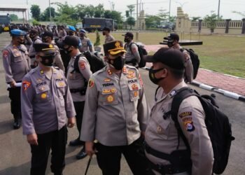90 Personil Polres Serang Dikirim ke Kabupaten Lebak