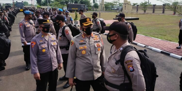 90 Personil Polres Serang Dikirim ke Kabupaten Lebak