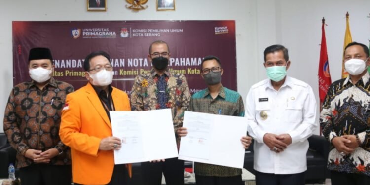 KPU Kota Serang dan Universitas Primagraha Jalin Kerjasama